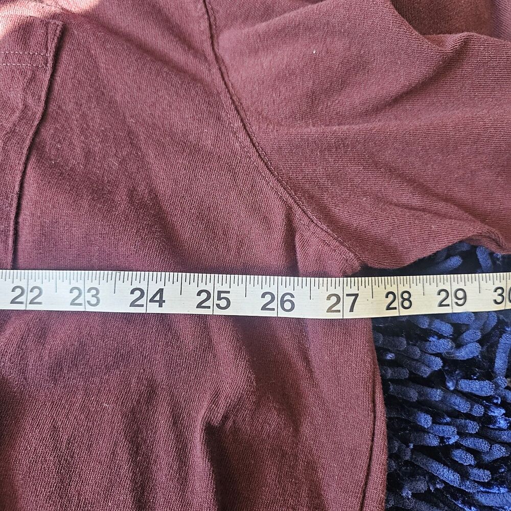 Carhartt K126 Basic Long Sleeve Pocket T Shirt Mens 2XLT Burgundy Gorpcore S580 - Picture 5 of 8